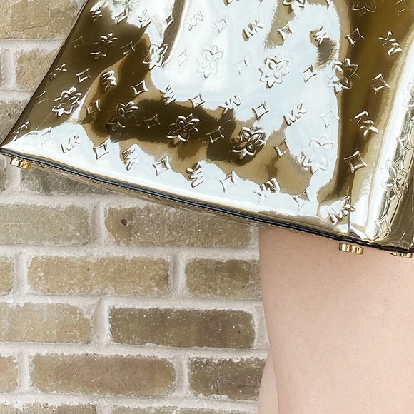 Michael kors GOLD Matellic Large satchel - Picture 5 of 5